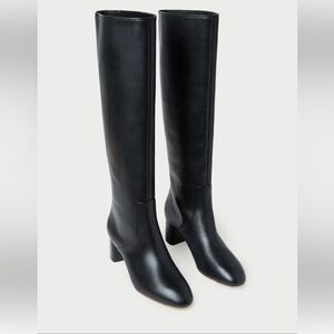 LOEFFLER RANDALL Gia Black Leather Tall Boot black 6